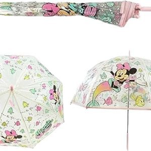PARAGUAS TRANSPARENTE CAMPANA 46CM MINNIE