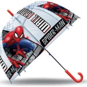 PARAGUAS TRANSPARENTE CAMPANA 46CM SPIDERMAN