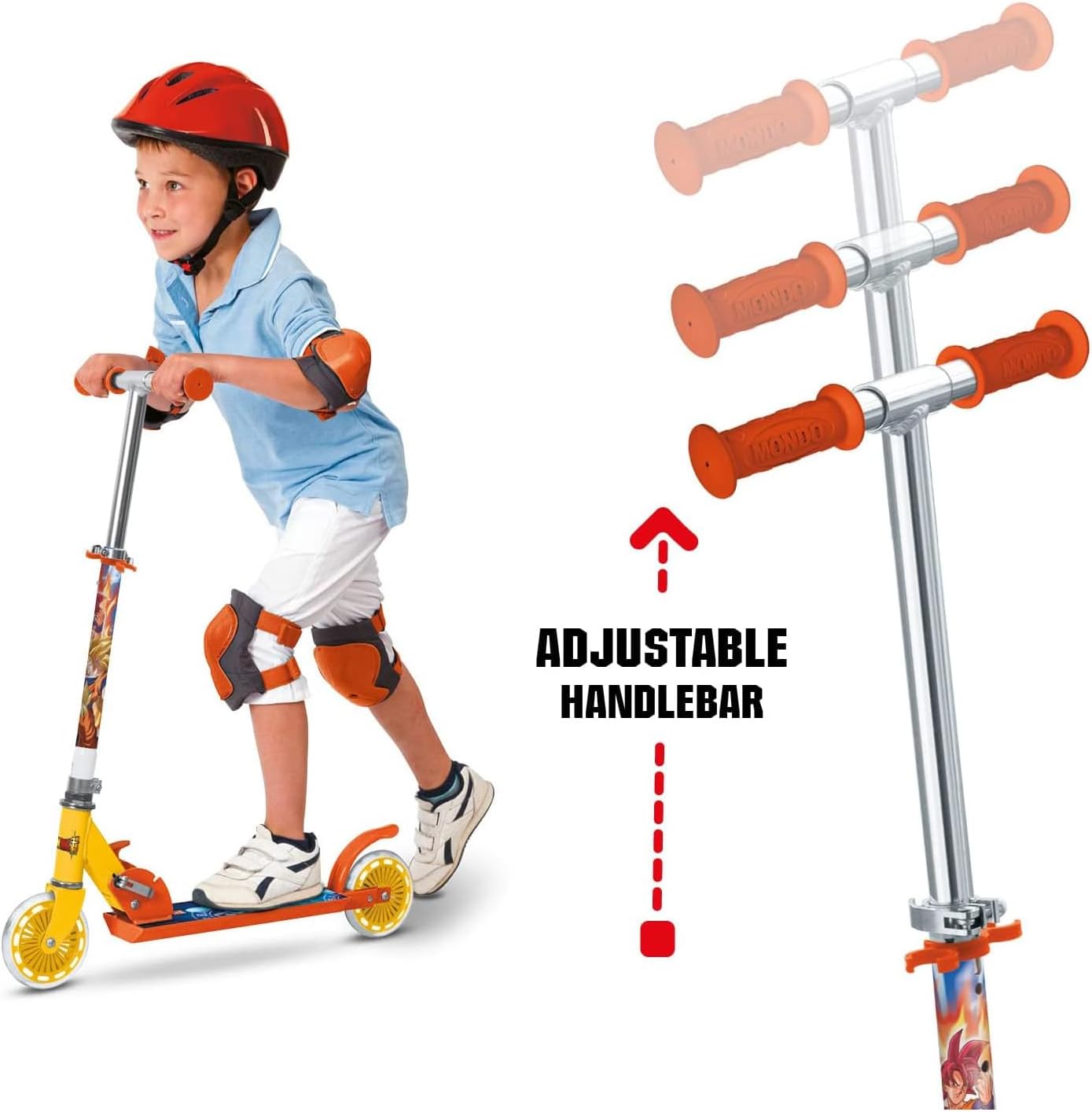Patinete infantil de aluminio de 2 ruedas- DRAGON BALL - Imagen 5