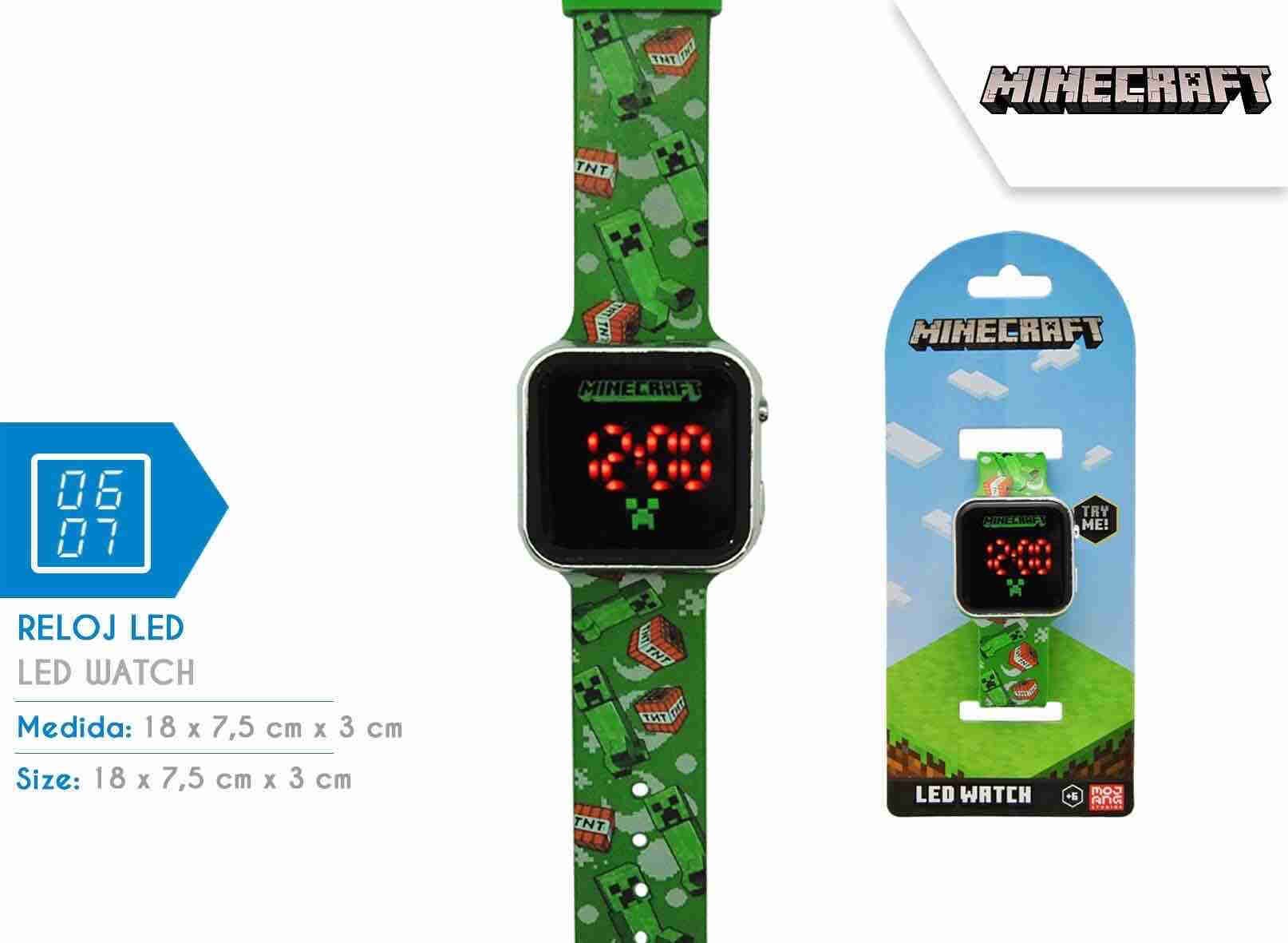 Reloj Led Minecraft