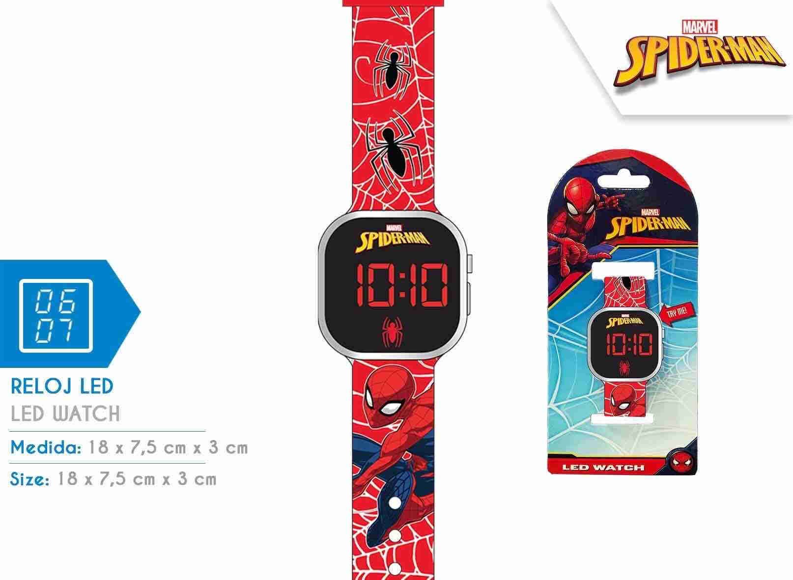 Reloj Led Spiderman
