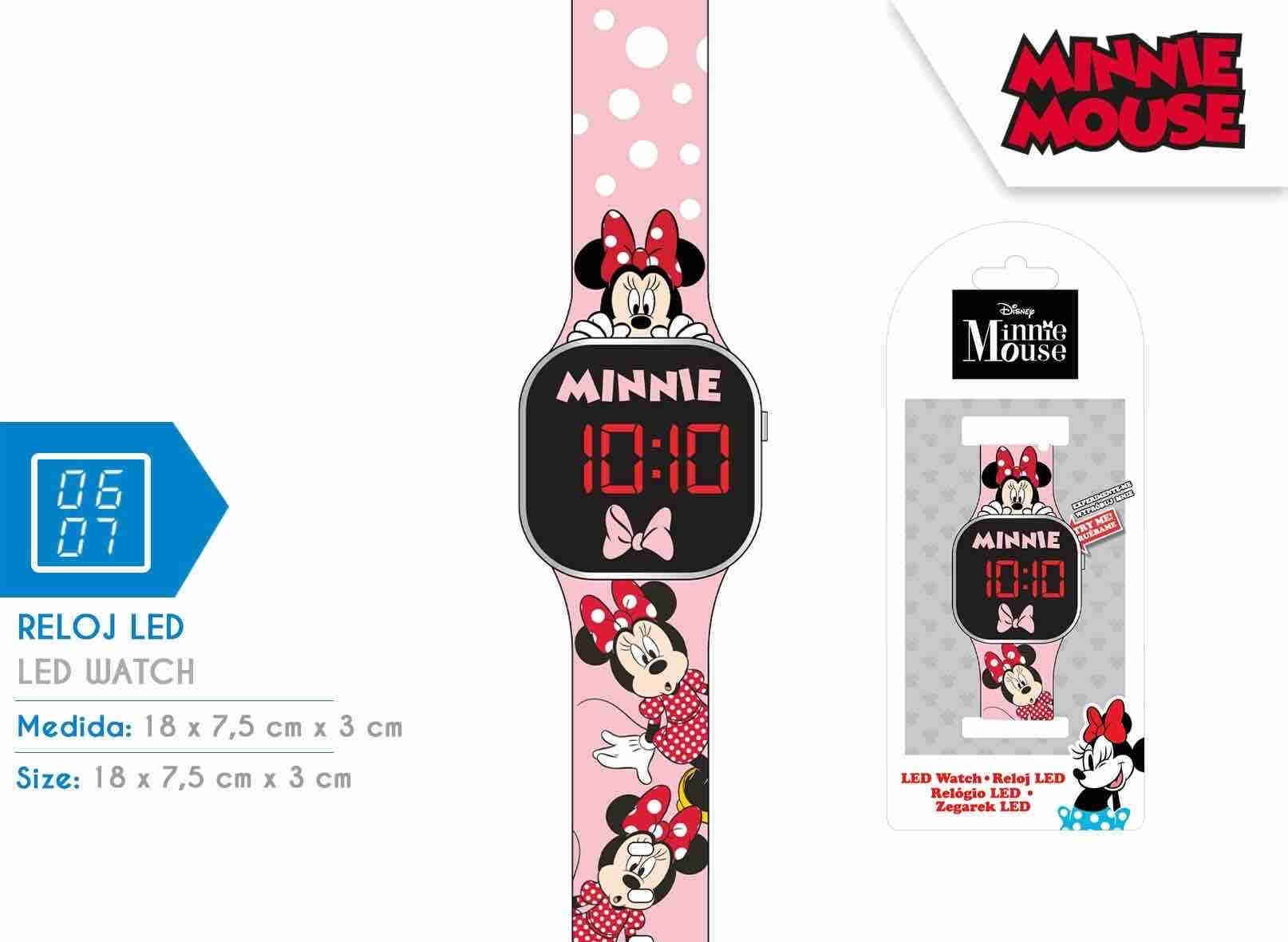Reloj Led Minnie Mouse