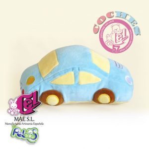 Coche de Peluche 20CM azul