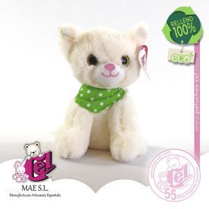 Gatito Peluche 18 CM Crema