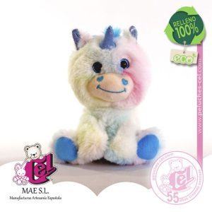 Unicornio Peluche 18 CM Azul