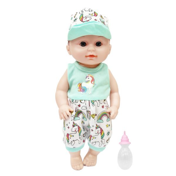 Muñeca bebé pijama con sonido, 30 cm