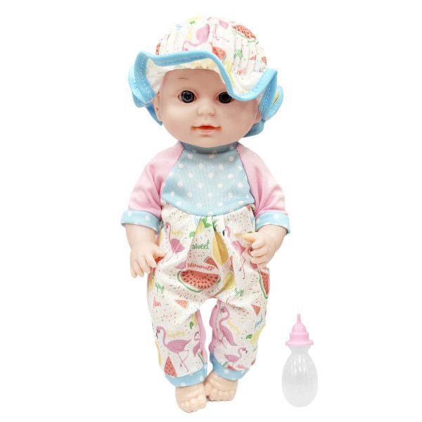 Muñeca bebé pijama con sonido, 30 cm