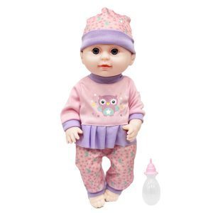 Muñeca bebé pijama con sonido, 30 cm