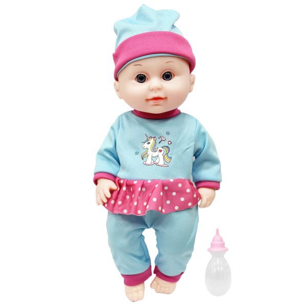 Muñeca bebé pijama con sonido, 30 cm