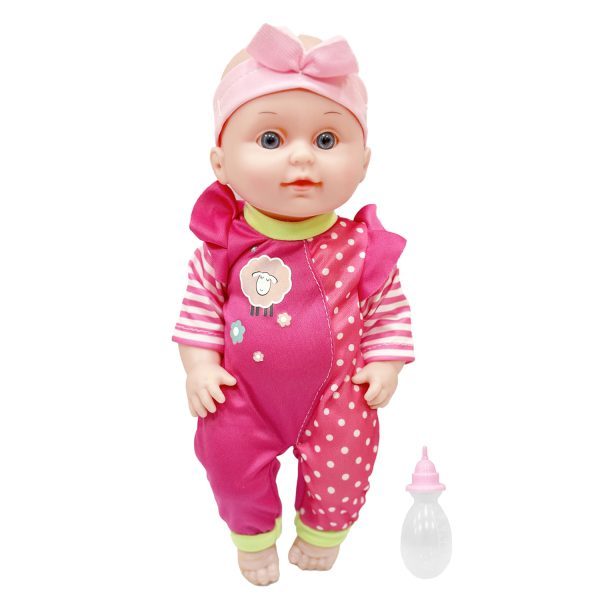 Muñeca bebé pijama con sonido, 30 cm