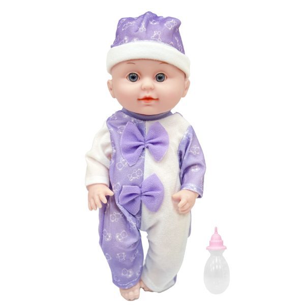 Muñeca bebé pijama con sonido, 30 cm