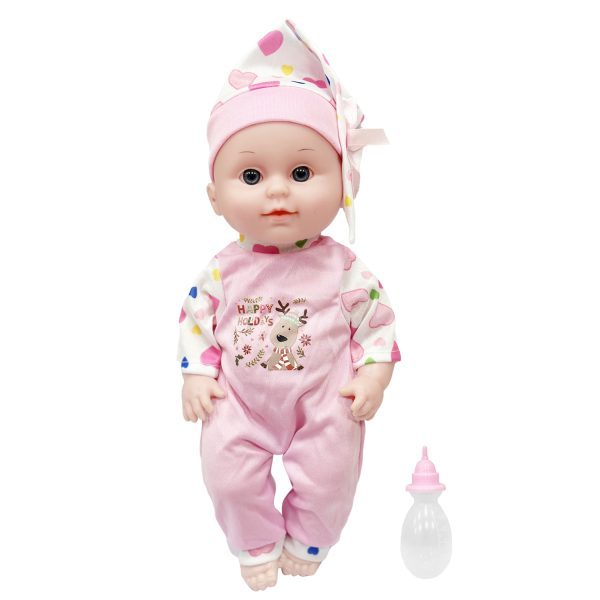 Muñeca bebé pijama con sonido, 30 cm