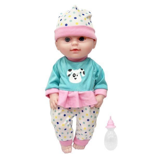 Muñeca bebé pijama con sonido, 30 cm