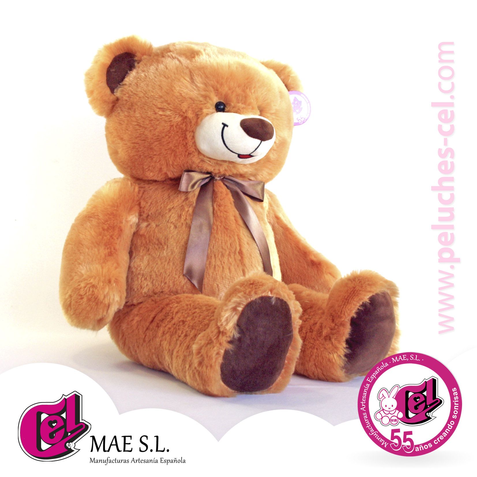 Oso Pepo Peluche 70CM Camel - Imagen 3