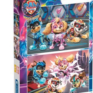2 Puzzles de 60 Piezas Paw Patrol The Mighty Movie