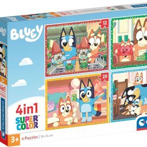 4 Puzzles en 1 Bluey