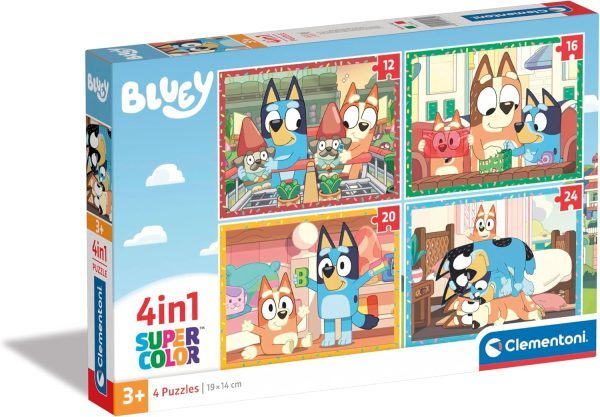 4 Puzzles en 1 Bluey