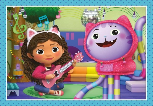 4 Puzzles en 1 Gabby's Dollhouse - Imagen 3