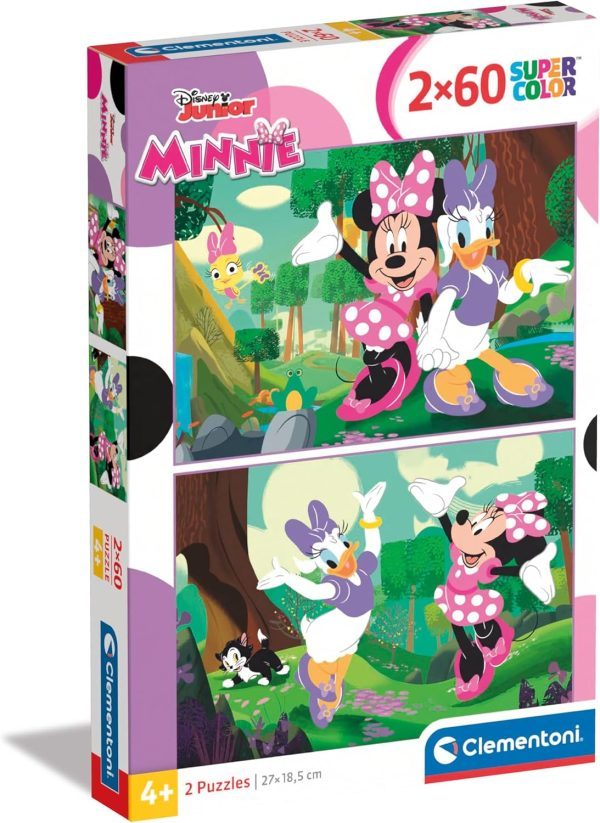 2 Puzzles de 60 Piezas Disney Minnie