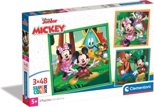 Puzzle 3x48 Piezas, Mickey and Friends