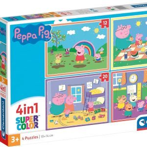4 Puzzles en 1 Peppa Pig