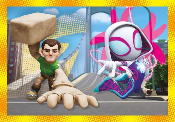 4 Puzzles en 1 Spidey And His Amazing Friends - Imagen 5