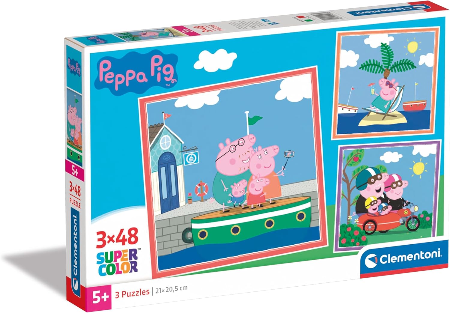 Puzzle 3x48 Piezas, Peppa Pig