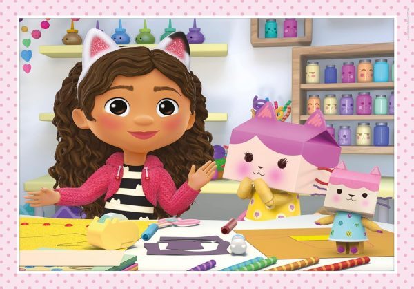 4 Puzzles en 1 Gabby's Dollhouse - Imagen 5