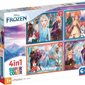 4 Puzzles en 1 Frozen