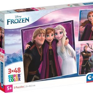 Puzzle 3x48 Piezas, Disney Frozen
