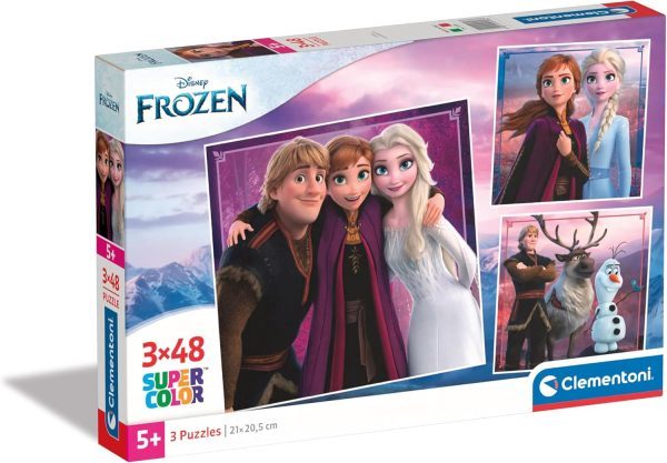 Puzzle 3x48 Piezas, Disney Frozen