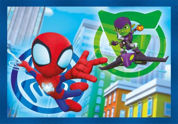 4 Puzzles en 1 Spidey And His Amazing Friends - Imagen 3