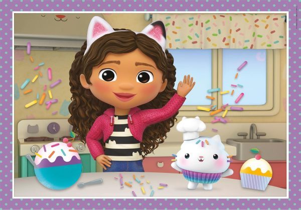 4 Puzzles en 1 Gabby's Dollhouse - Imagen 6