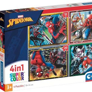 4 Puzzles en 1 Spiderman