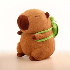 Capibara Peluche con Tortuga Verde, Juguete de Peluche (30-35CM)