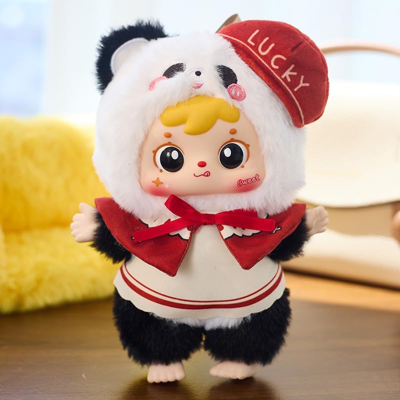 Samuel San XIAO Mao. Caja Sorpresa. Peluche 18 cm, colección Fiesta de Disfraces.