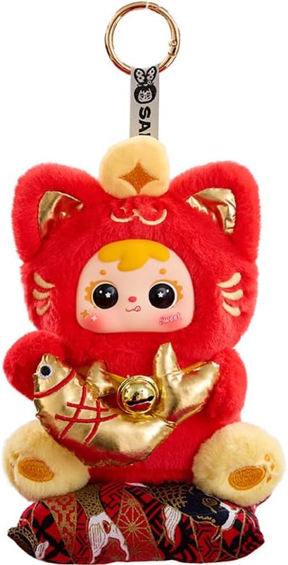 Samuel San XIAO Mao. Caja Sorpresa. Peluche 18 cm, colección Gatito de la fortuna - Imagen 2