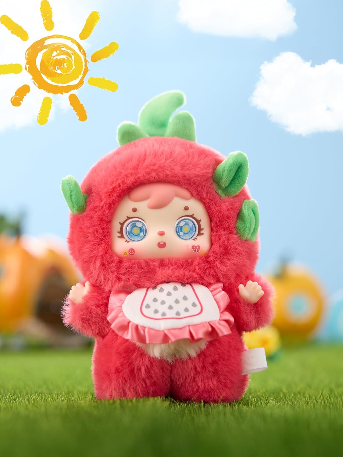 Samuel San XIAO Mao. Caja Sorpresa. Peluche AROMÁTICO colección Fruta 14 cm. Posibilidad de Llavero. - Imagen 3