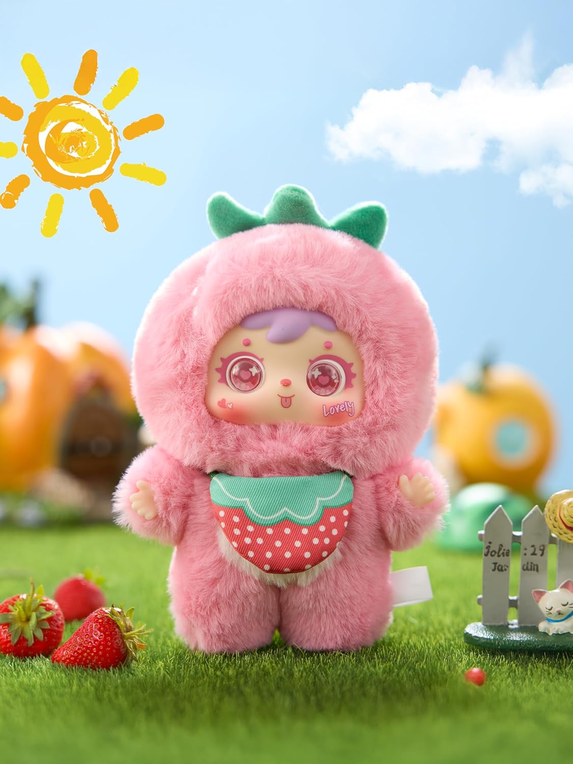 Samuel San XIAO Mao. Caja Sorpresa. Peluche AROMÁTICO colección Fruta 14 cm. Posibilidad de Llavero. - Imagen 5