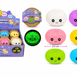 1 pieza Squishy Dumpling Fluorescente 8.5 cm (Juguete antiestrés)