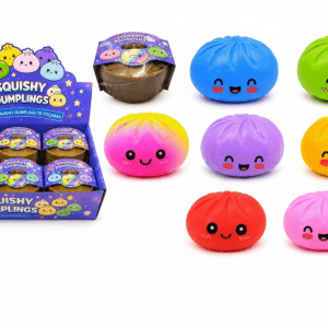 1 pieza Squishy Dumpling Colores variados 8.5 cm (Juguete antiestrés)