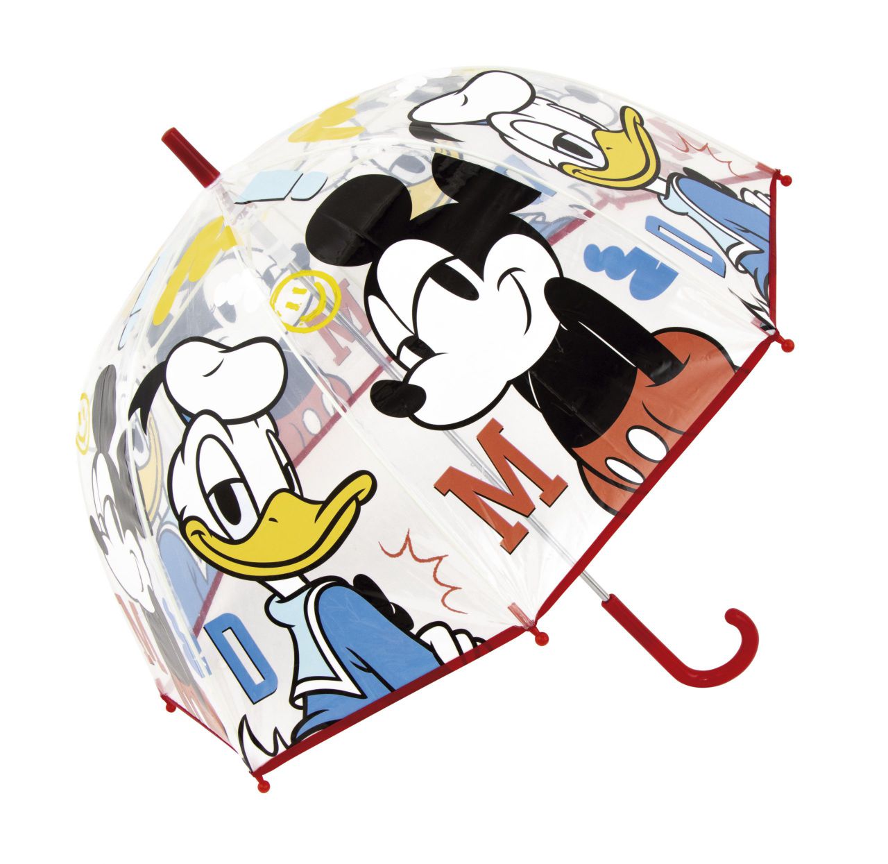 PARAGUAS DE EVA TRANSPARENTE DE MICKEY,FORMA DE BURBUJA, APERTURA MANUAL - Imagen 4