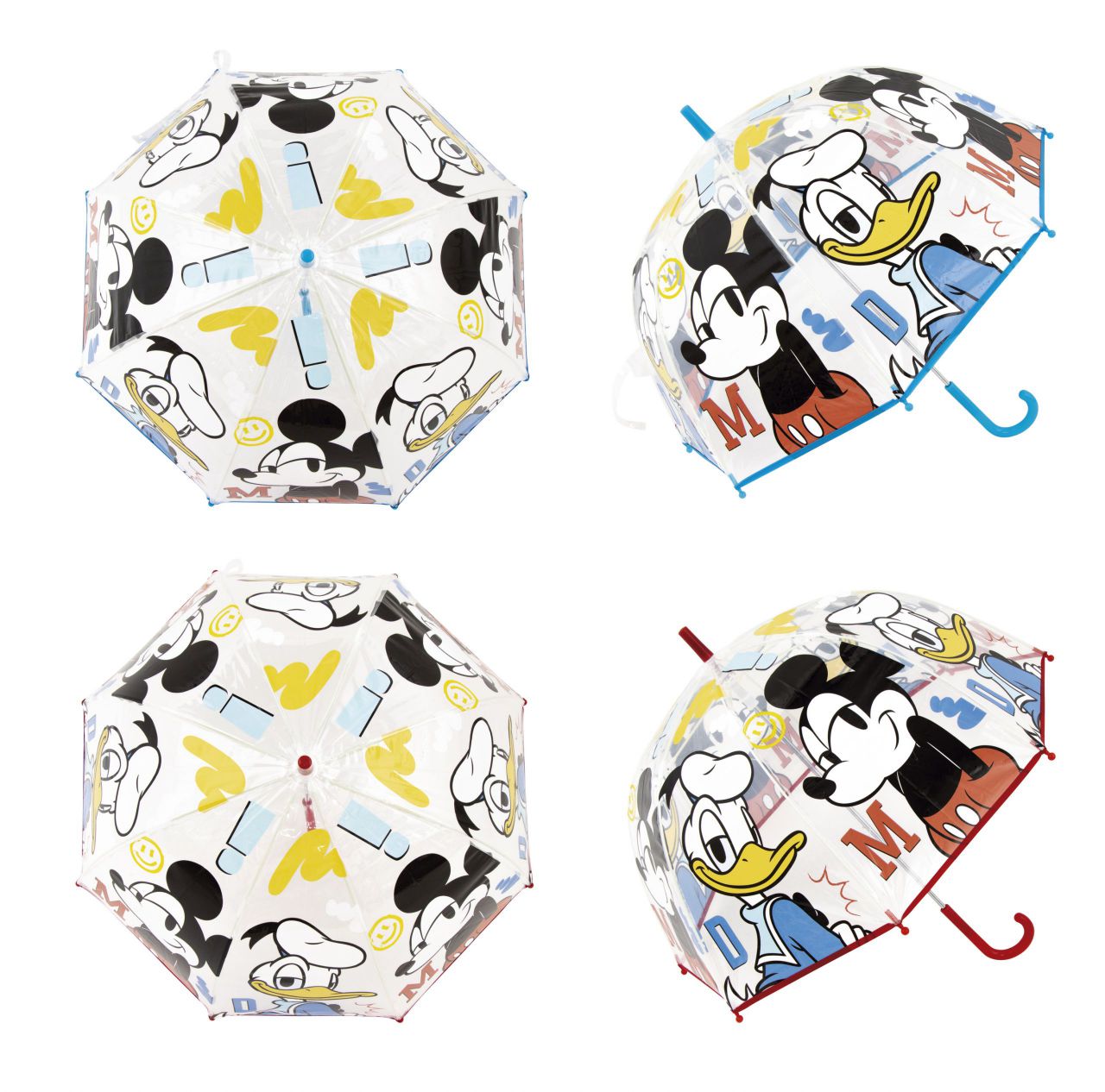 PARAGUAS DE EVA TRANSPARENTE DE MICKEY,FORMA DE BURBUJA, APERTURA MANUAL - Imagen 6