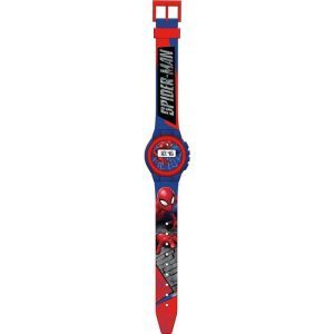 Marvel Reloj Digital Spider Man-Tiene Funciones de Hora, Fecha y Correa Ajustable