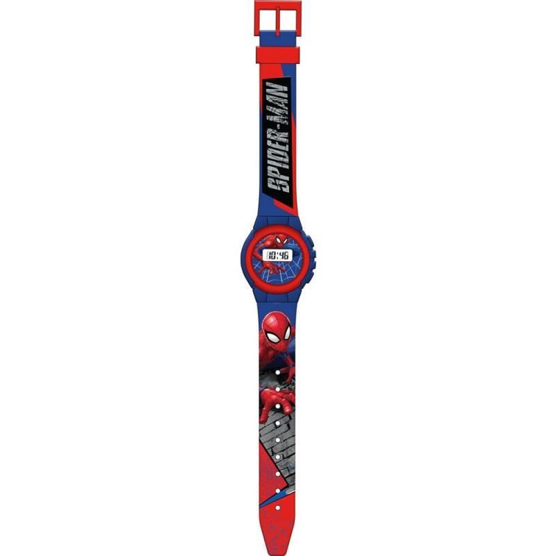 Marvel Reloj Digital Spider Man-Tiene Funciones de Hora, Fecha y Correa Ajustable