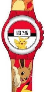 Marvel Reloj Digital Pokemon -Tiene Funciones de Hora, Fecha y Correa Ajustable