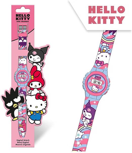 Marvel Reloj Digital Hello Kitty -Tiene Funciones de Hora, Fecha y Correa Ajustable - Imagen 2