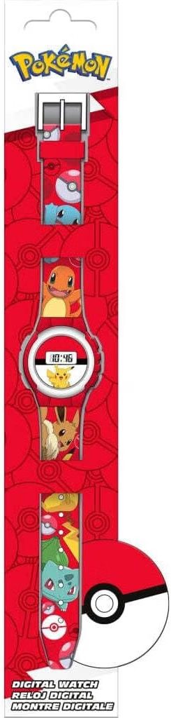 Marvel Reloj Digital Pokemon -Tiene Funciones de Hora, Fecha y Correa Ajustable - Imagen 2