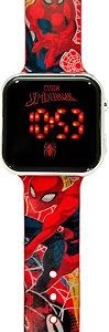 Reloj Digital LED Spider Man -Tiene Funciones de Hora, Fecha y Correa Ajustable
