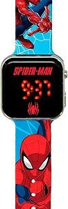 Reloj Digital LED Spider Man -Tiene Funciones de Hora, Fecha y Correa Ajustable